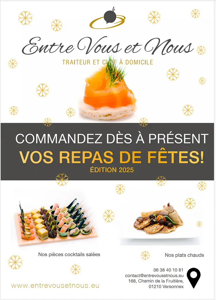 Carte repas de fêtes 2022